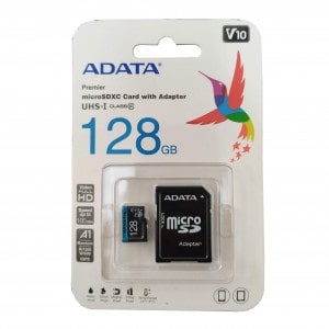 کارت حافظه ADATA 128G کلاس 10 سرعت 100MB همراه با آداپتور